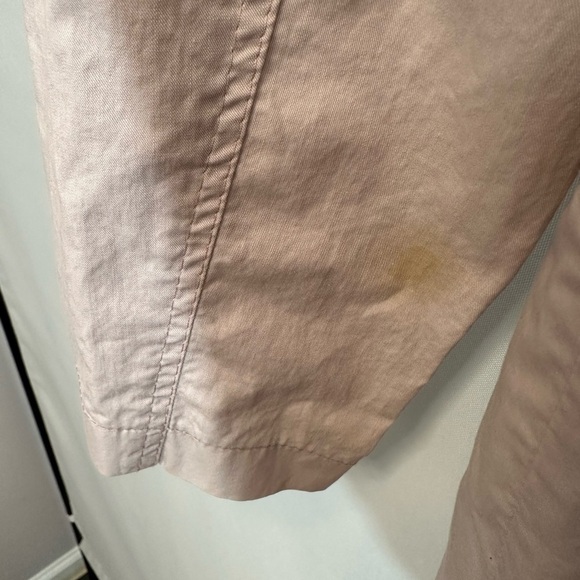 TNH Collection Womens Trench Coat Size 40 M Vintage Preppy Dusty Rose Minimalist - Picture 16 of 16